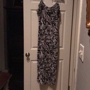 Size S black and white Leaf maxi dress.